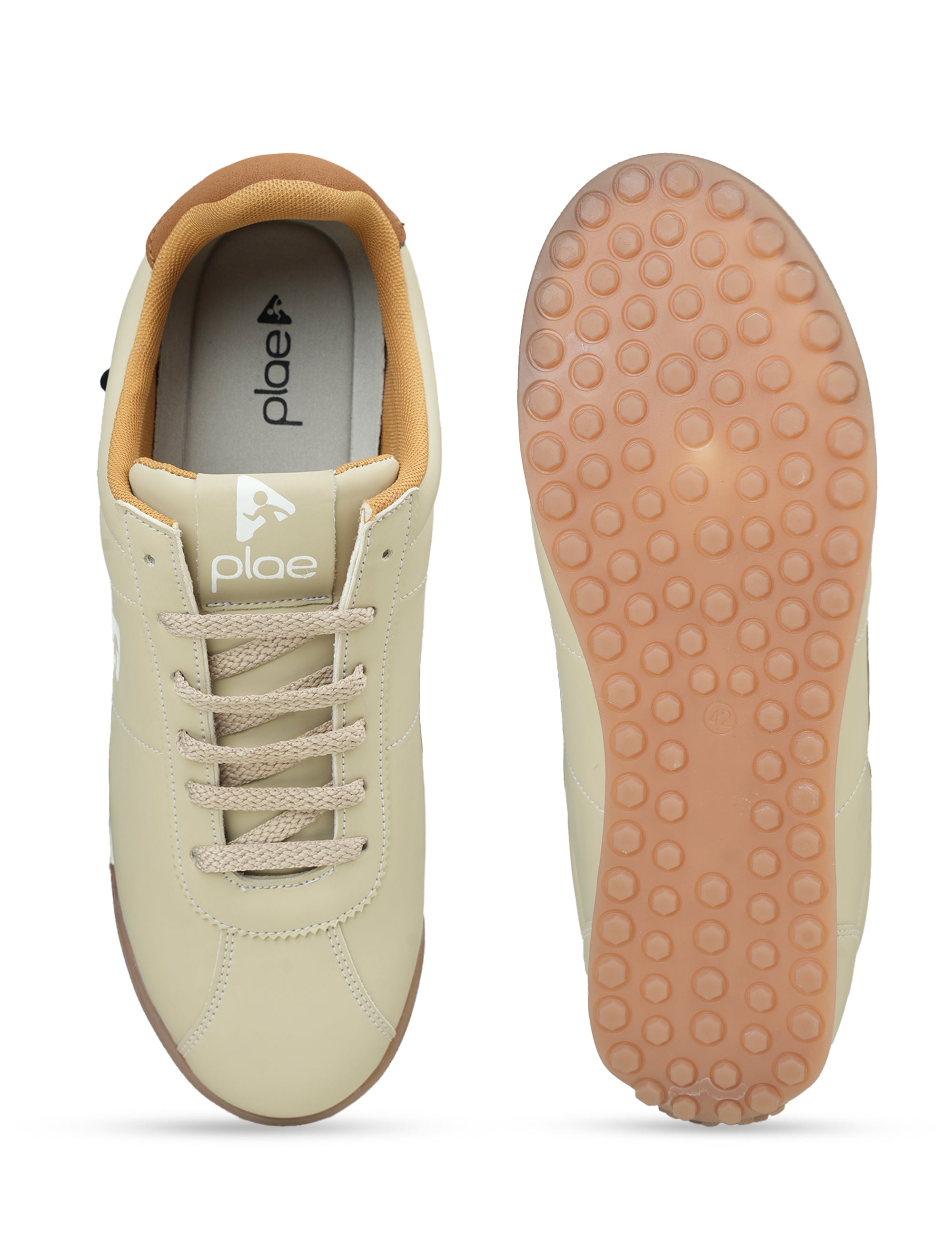 PLAE - Boomer Men Lace Up Casual Sneaker – Beige
