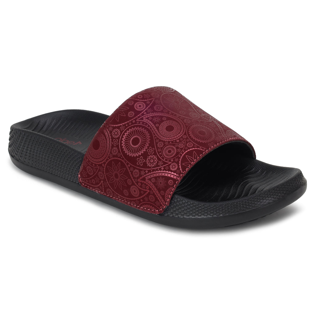 PLAE - Lumina Women Casual Slider – Mehroon