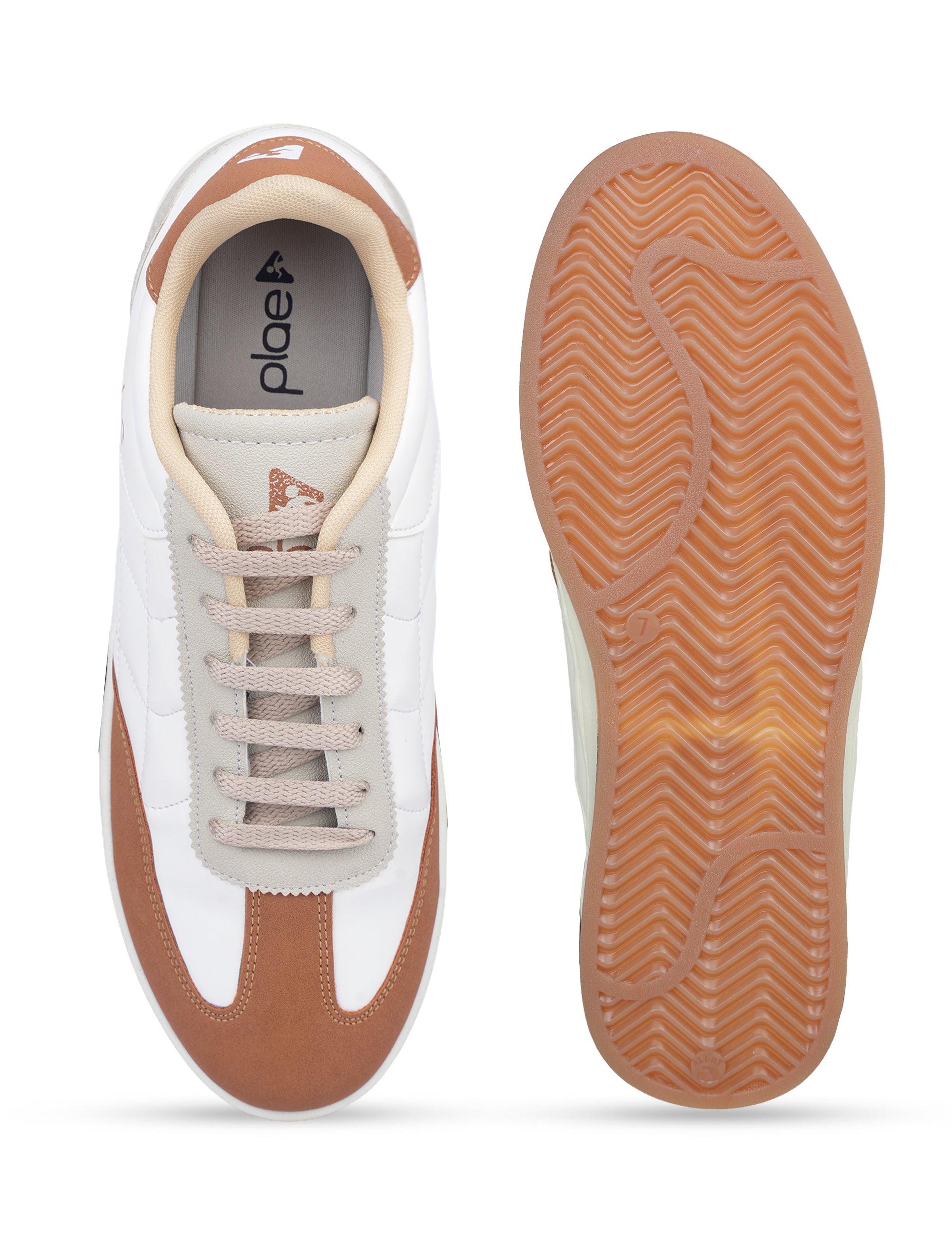 PLAE - Urban Breez Men Lace Up Casual Sneaker White/Rust