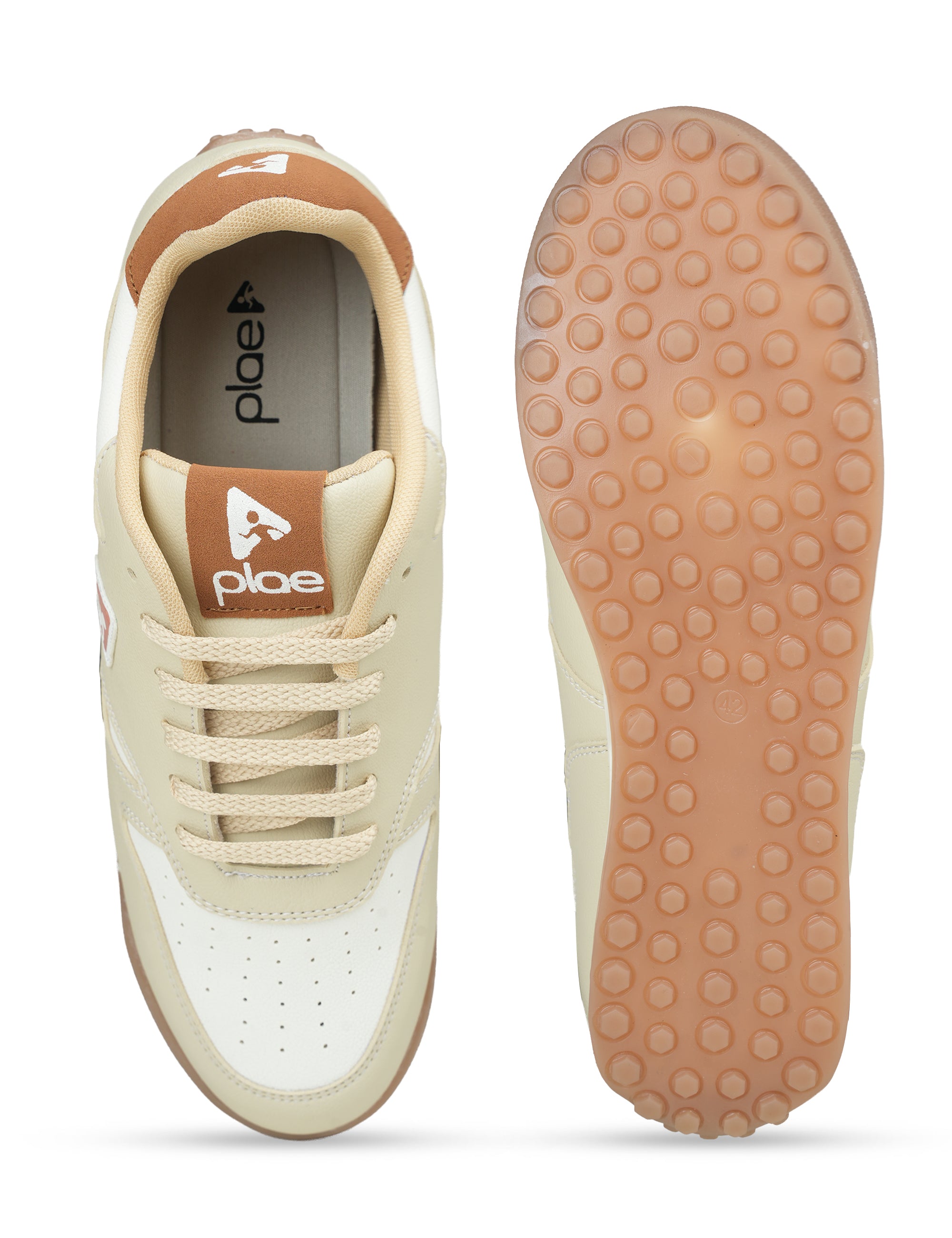 PLAE - Urban Blaze Men Lace Up Casual Sneaker – Beige