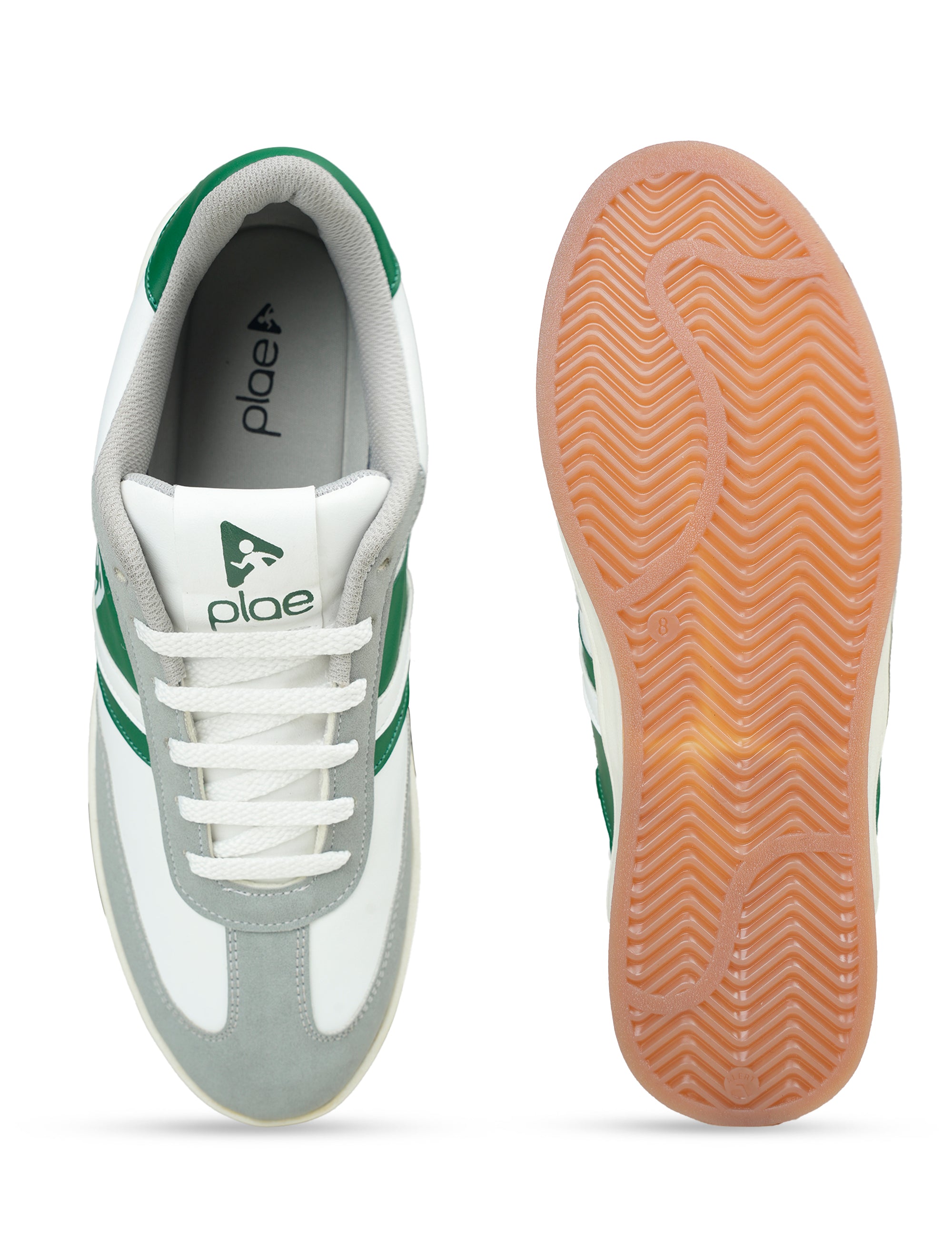 PLAE - Scarlet Men Lace Up Casual Sneaker – White/Green