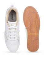 PLAE - Maxico Men Lace Up Casual Sneaker – White/Beige