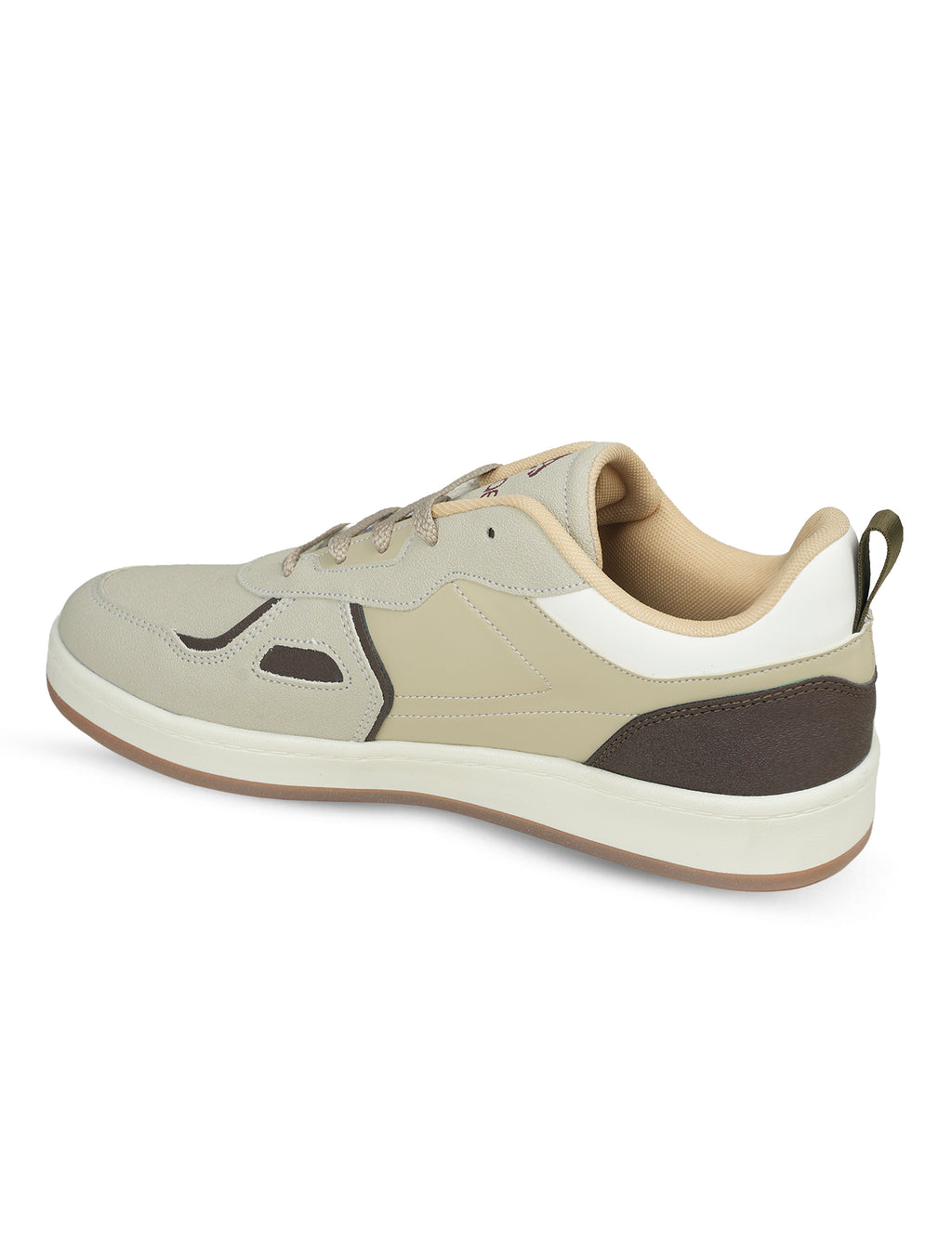 PLAE - Maxico Men Lace Up Casual Sneaker – Beige/Brown