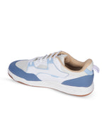 PLAE - Combat Men Lace Up Casual Sneaker – White/Blue