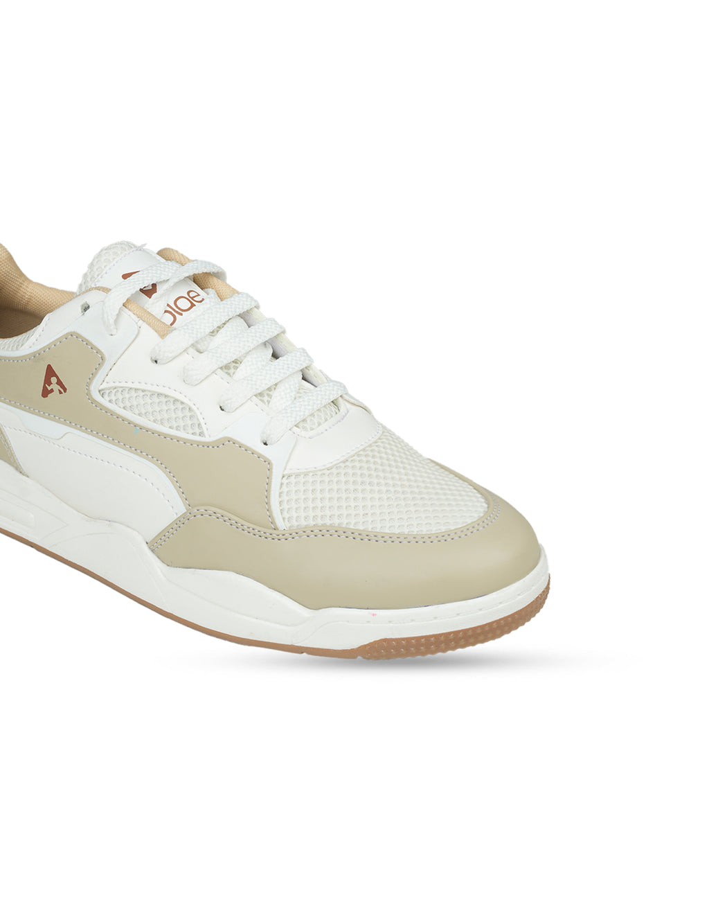 PLAE - Combat Men Lace Up Casual Sneaker – White/Beige