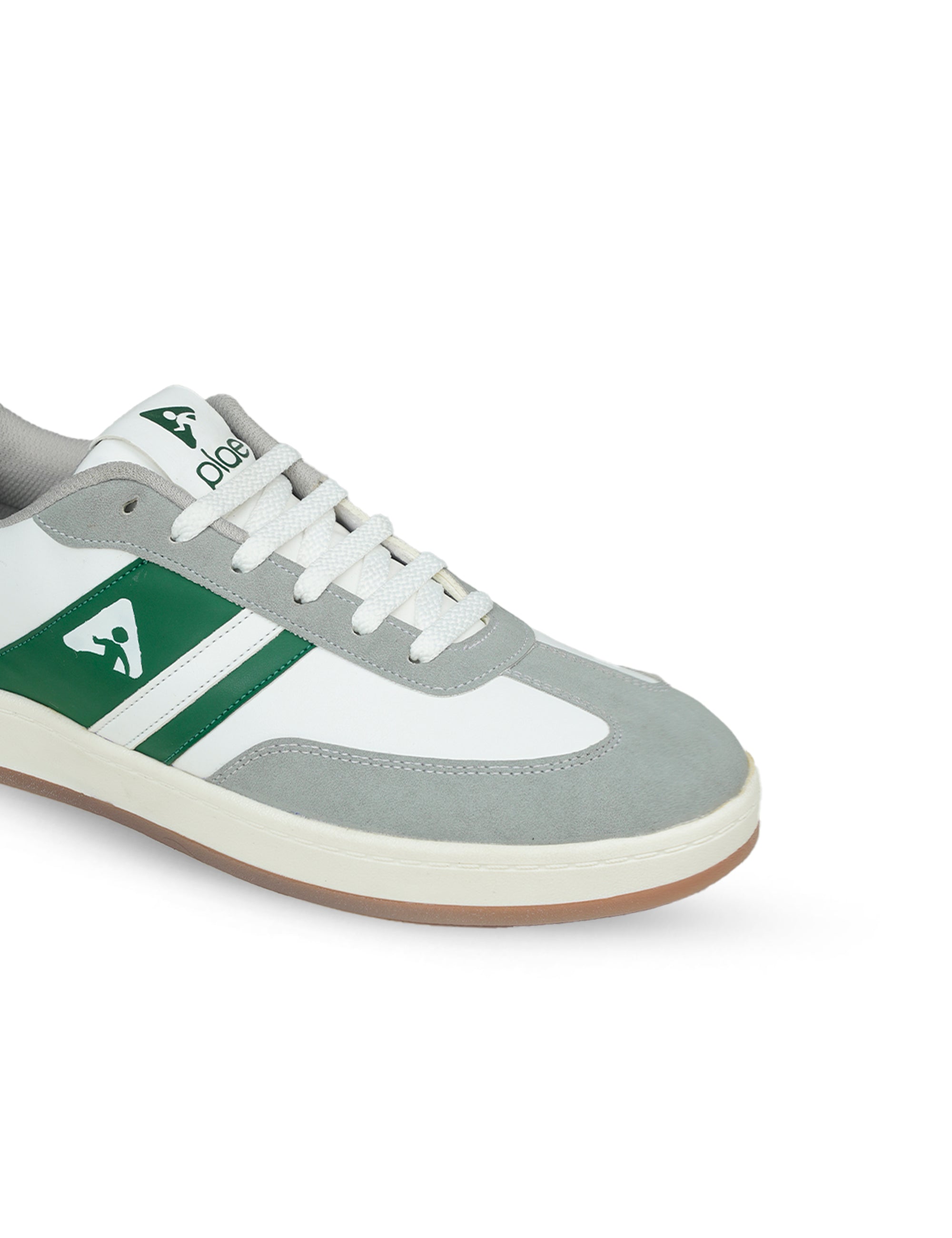 PLAE - Scarlet Men Lace Up Casual Sneaker – White/Green