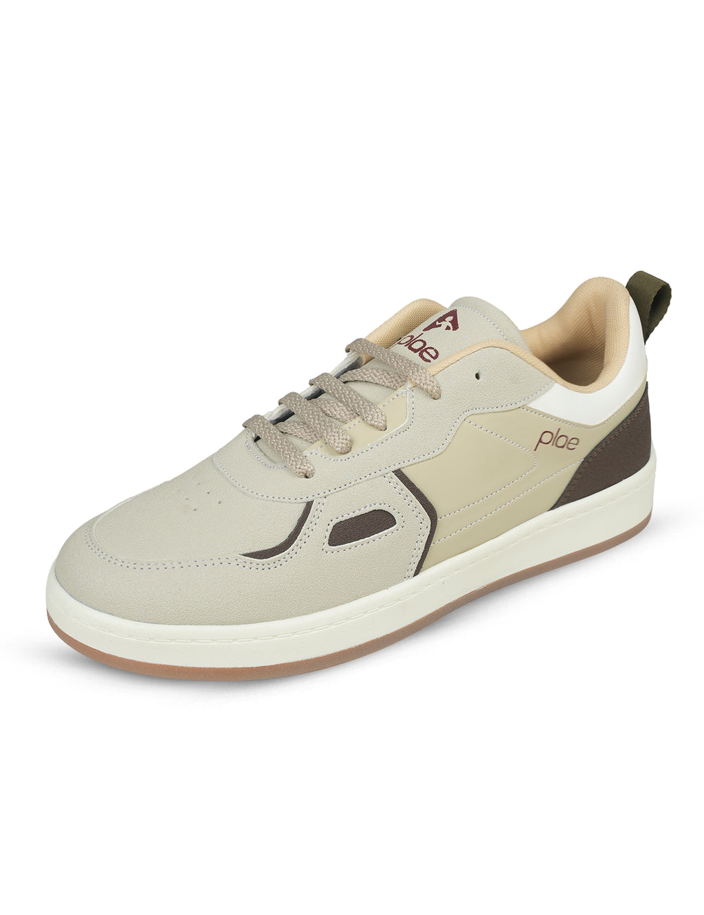PLAE - Maxico Men Lace Up Casual Sneaker – Beige/Brown