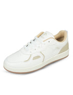 PLAE - Maxico Men Lace Up Casual Sneaker – White/Beige