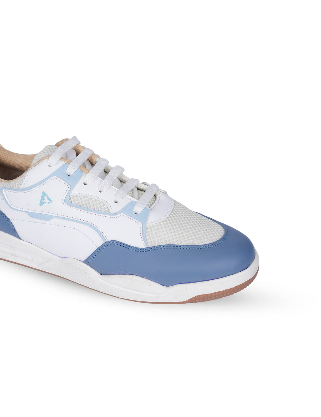 PLAE - Combat Men Lace Up Casual Sneaker – White/Blue