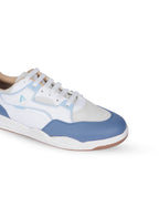 PLAE - Combat Men Lace Up Casual Sneaker – White/Blue