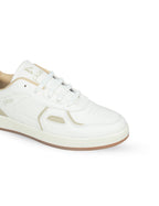 PLAE - Maxico Men Lace Up Casual Sneaker – White/Beige