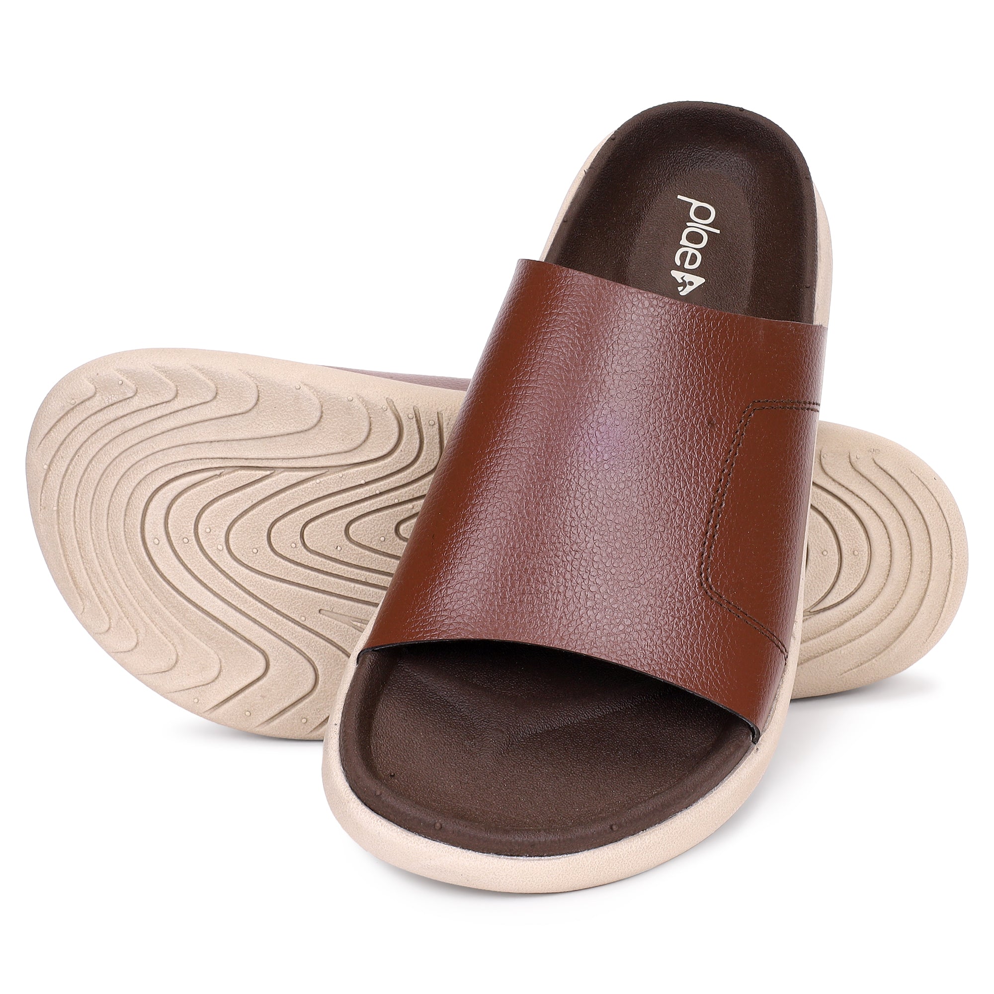 PLAE - Cloud Men Casual Slider – Brown