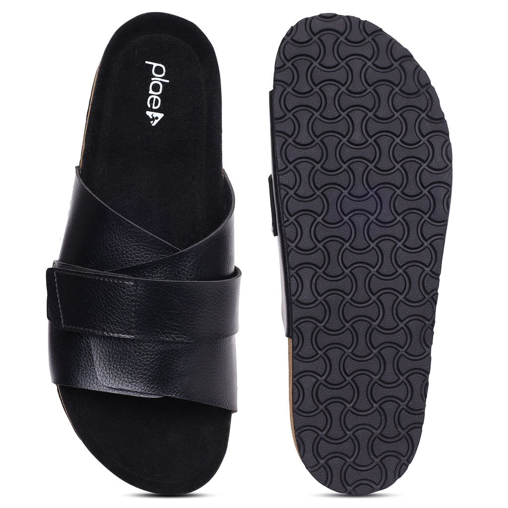 PLAE - Snug Men Casual Slider – Black