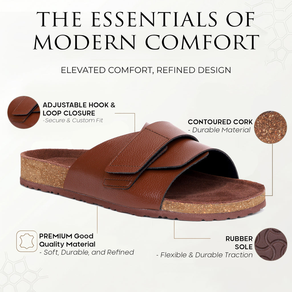 PLAE - Snug Men Casual Slider – Brown
