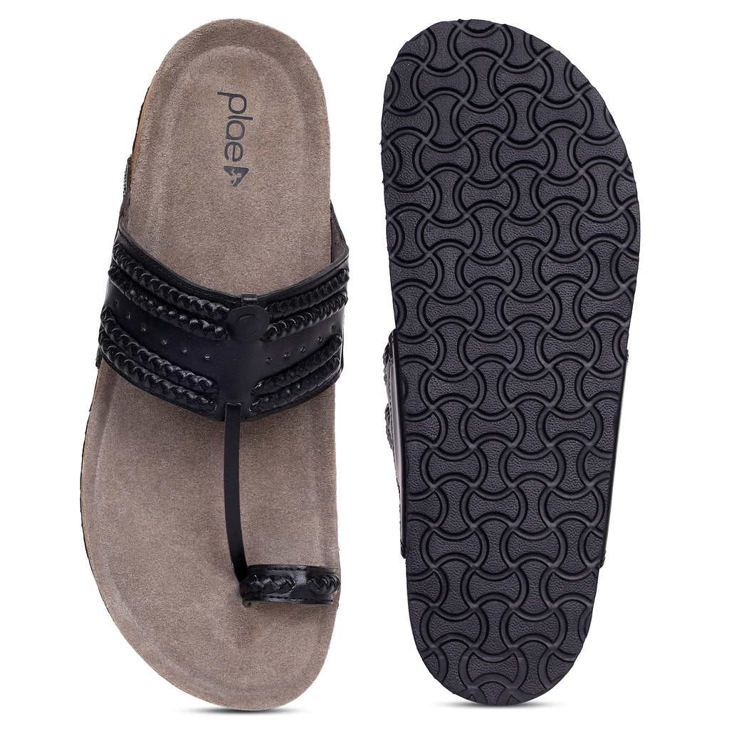 PLAE - Plush Men Casual Slipper – Black