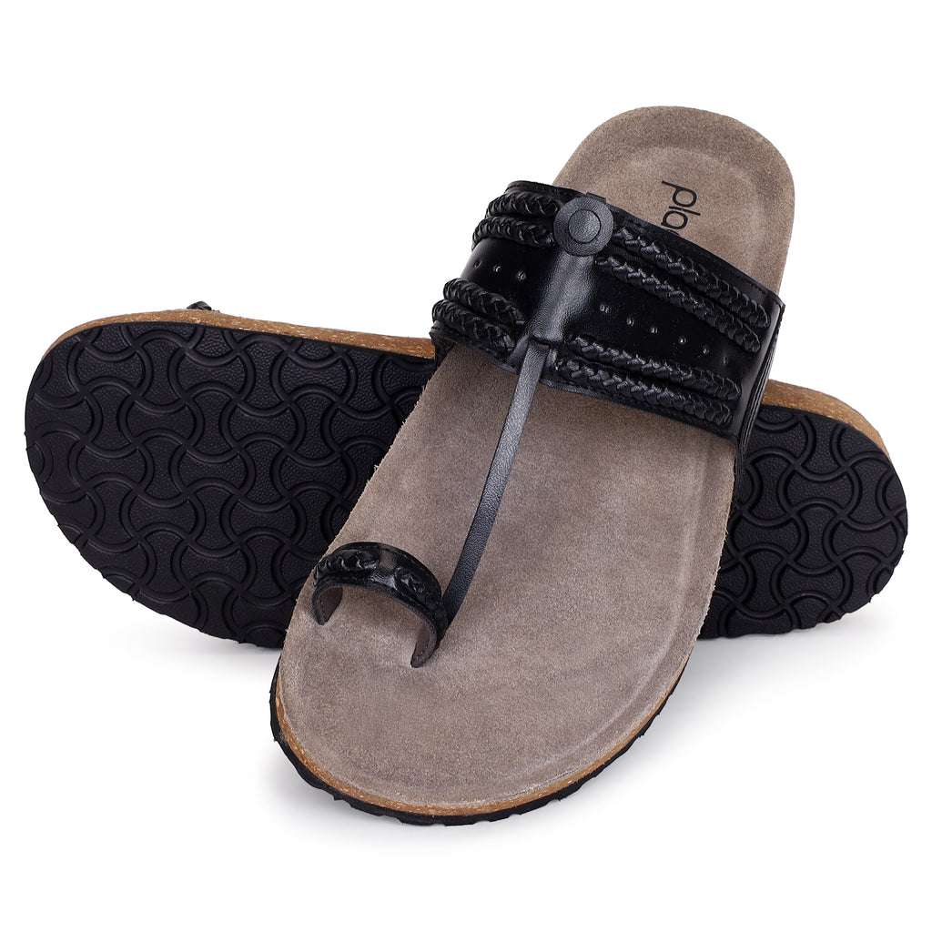 PLAE - Plush Men Casual Slipper – Black