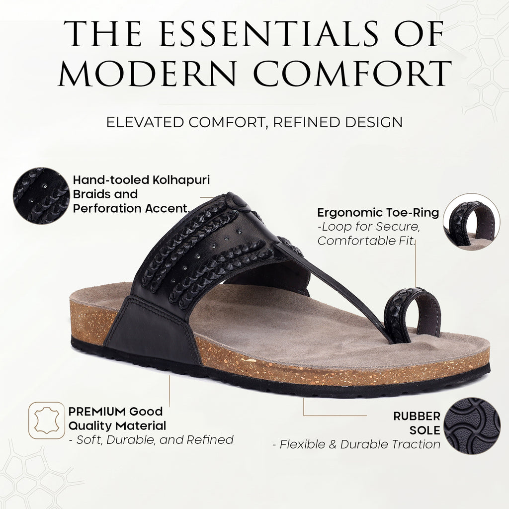 PLAE - Plush Men Casual Slipper – Black