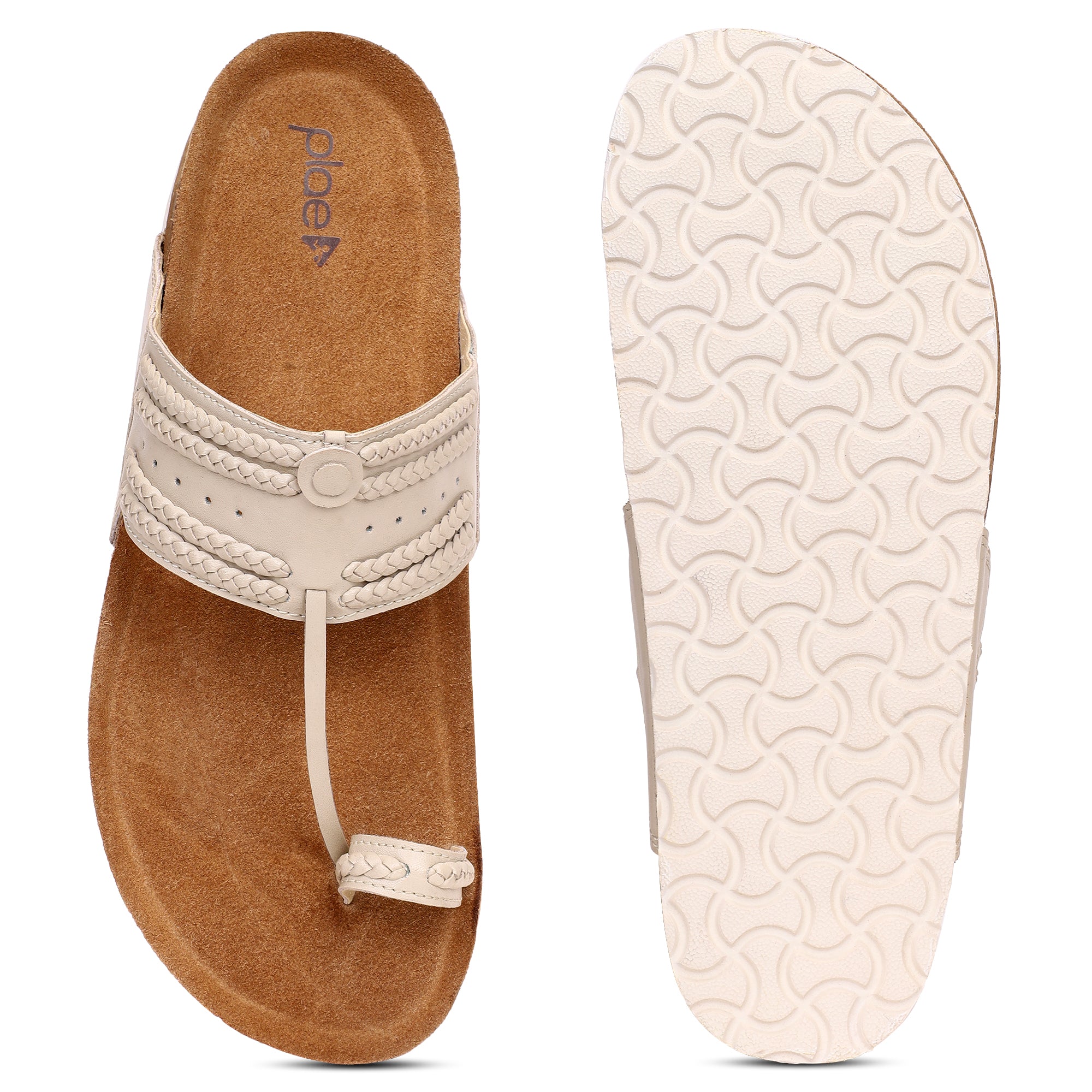PLAE - Plush Men Casual Slipper – Cream