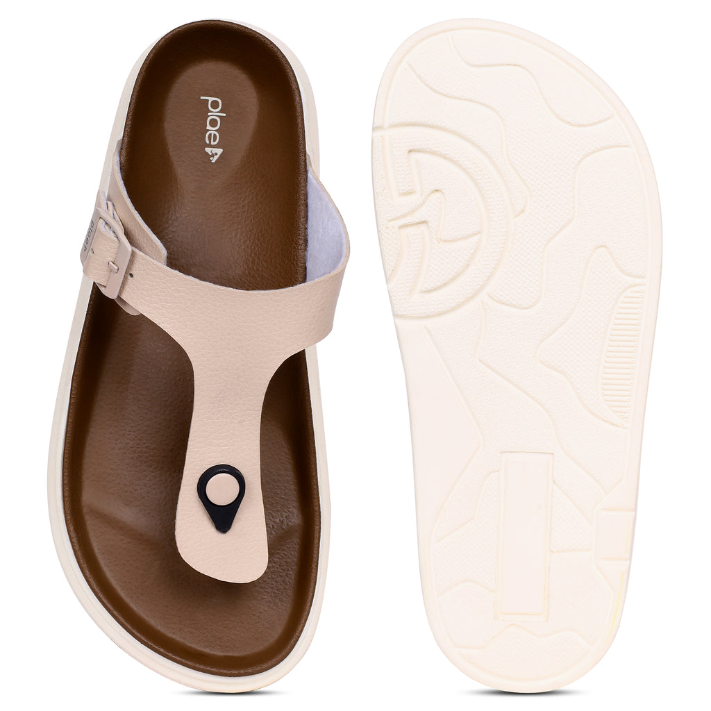 PLAE - Breeze Women Casual Slipper – Beige