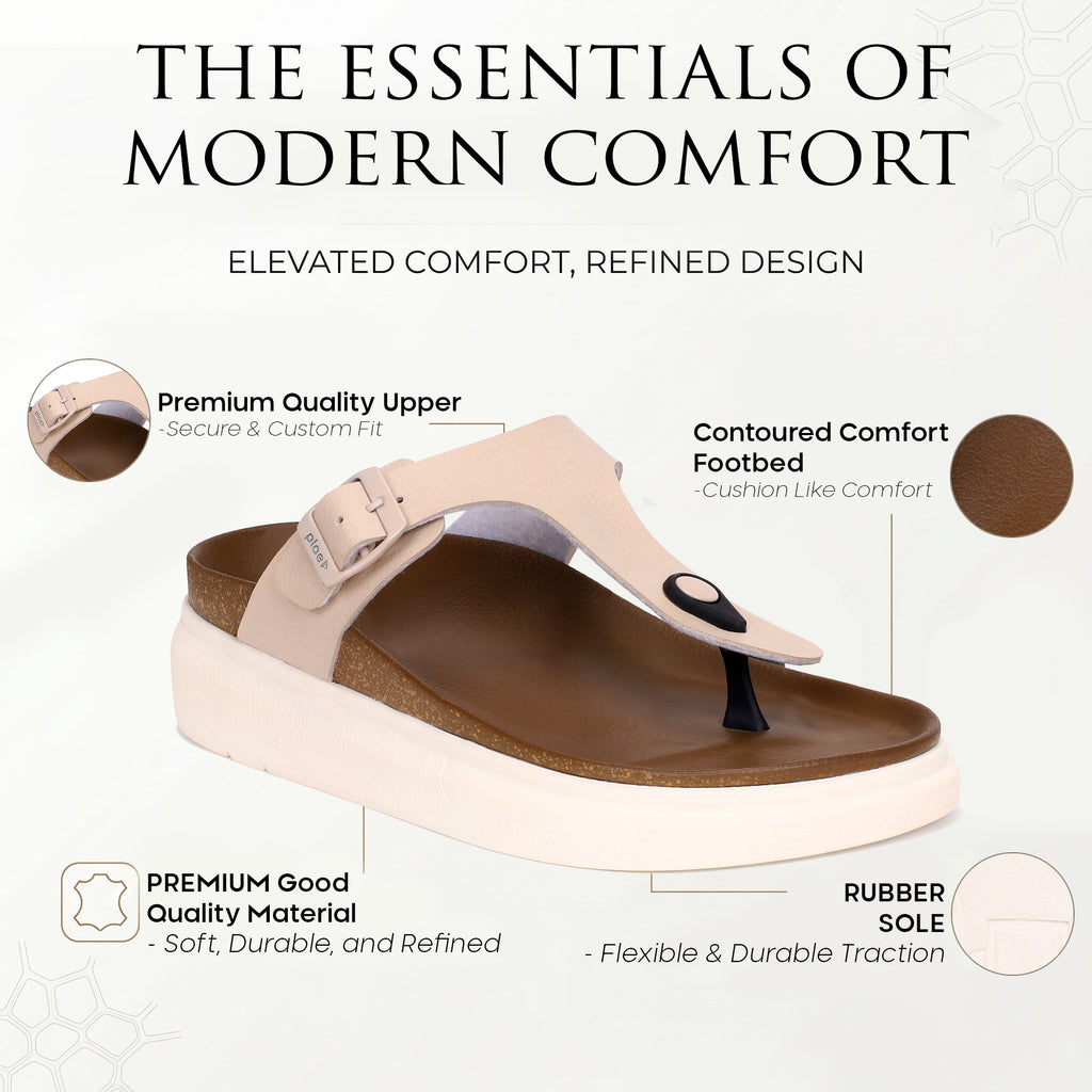 PLAE - Breeze Women Casual Slipper – Beige