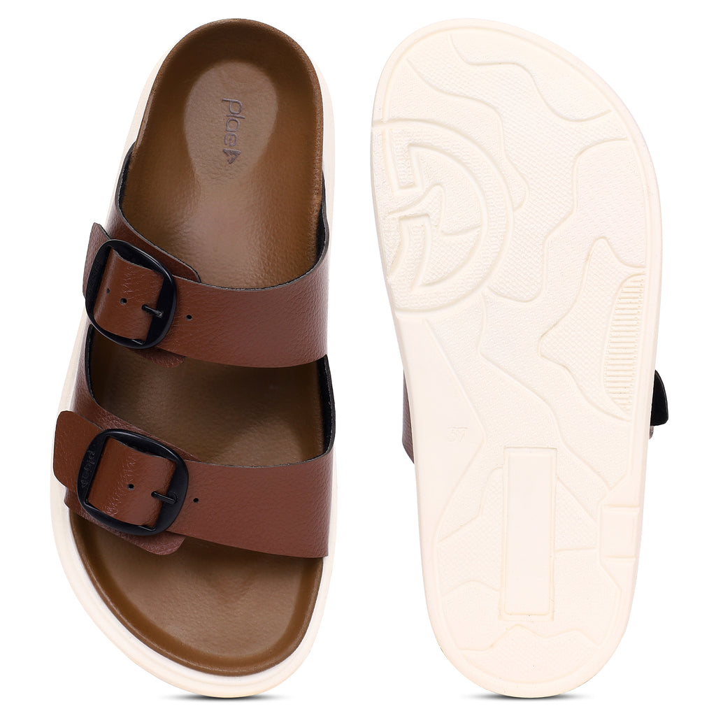 PLAE - Glide Women Casual Slipper – Brown