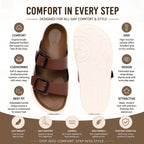PLAE - Glide Women Casual Slipper – Brown