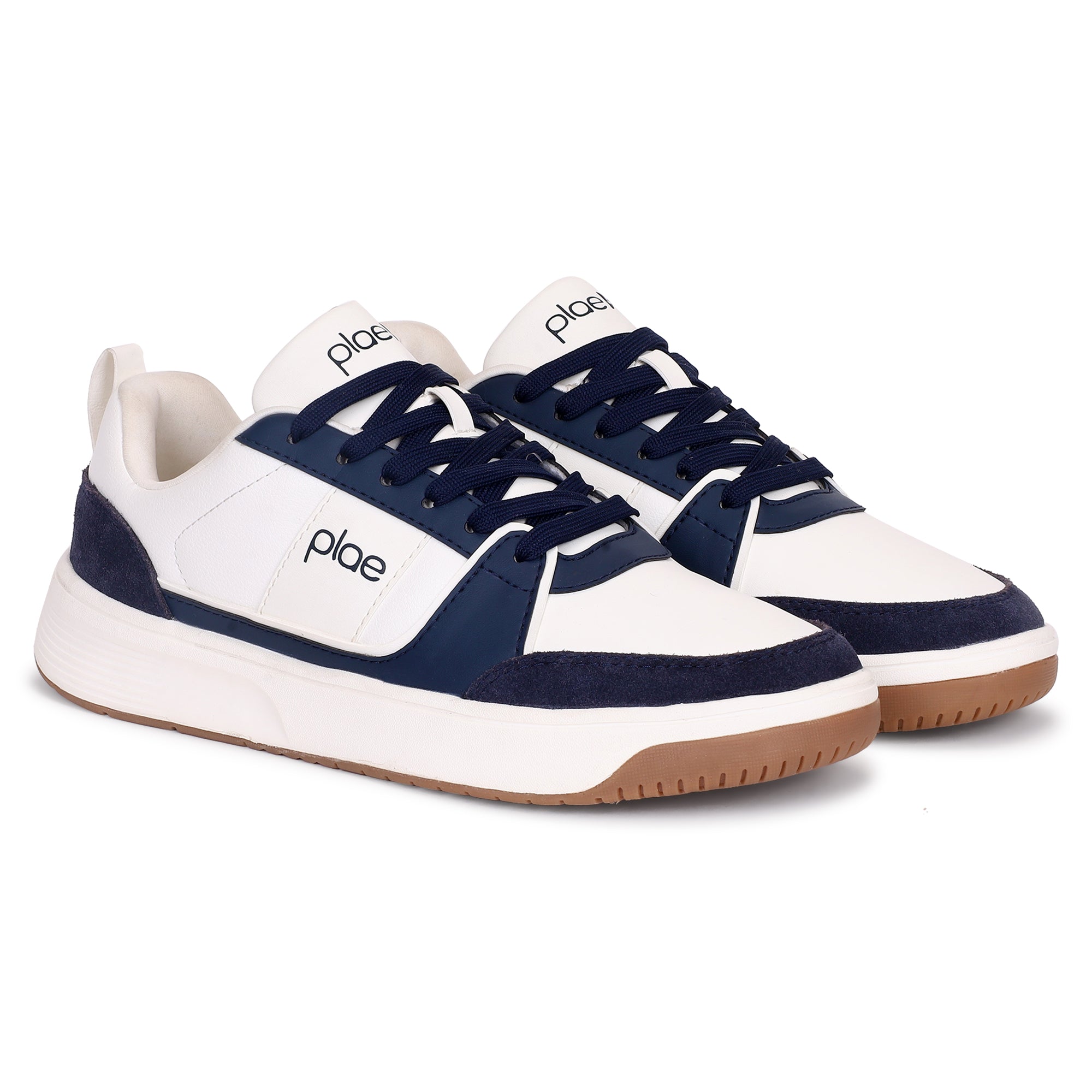 PLAE - Velo Men Lace Up Casual Sneaker – White/Navy