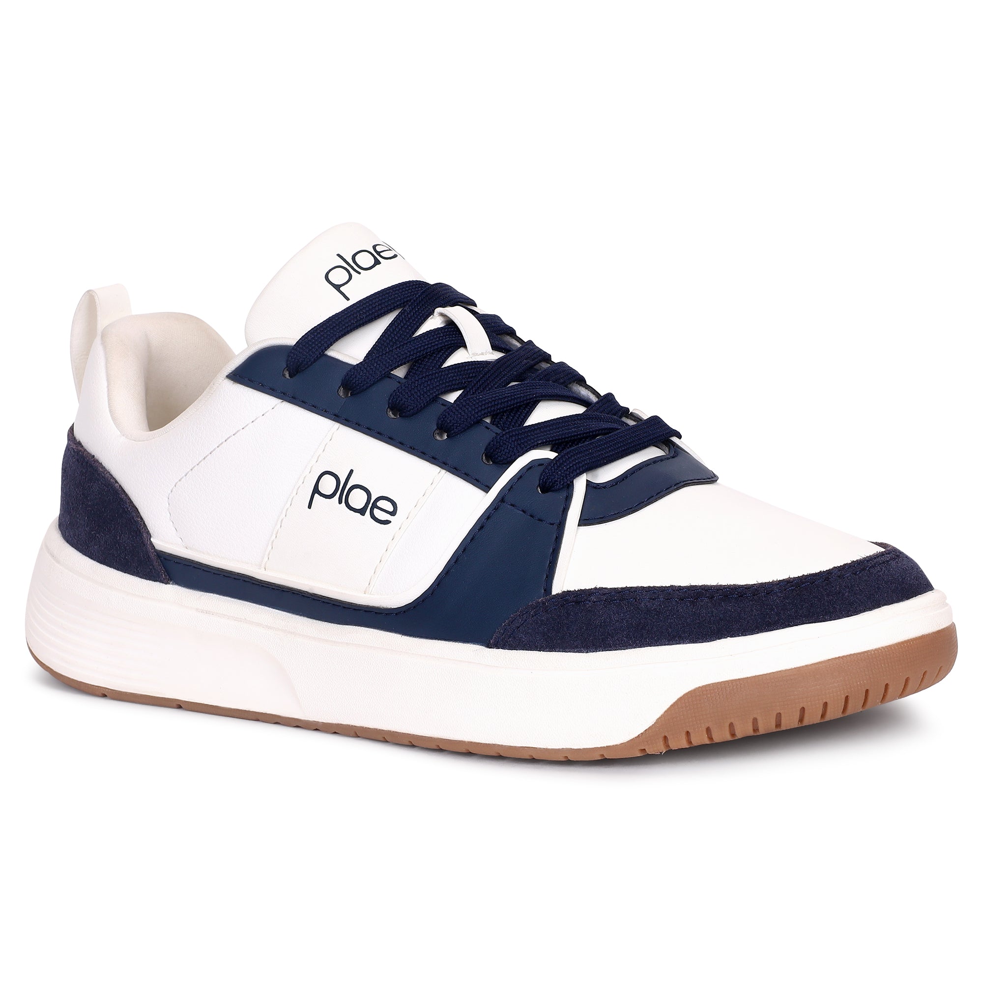 PLAE - Velo Men Lace Up Casual Sneaker – White/Navy