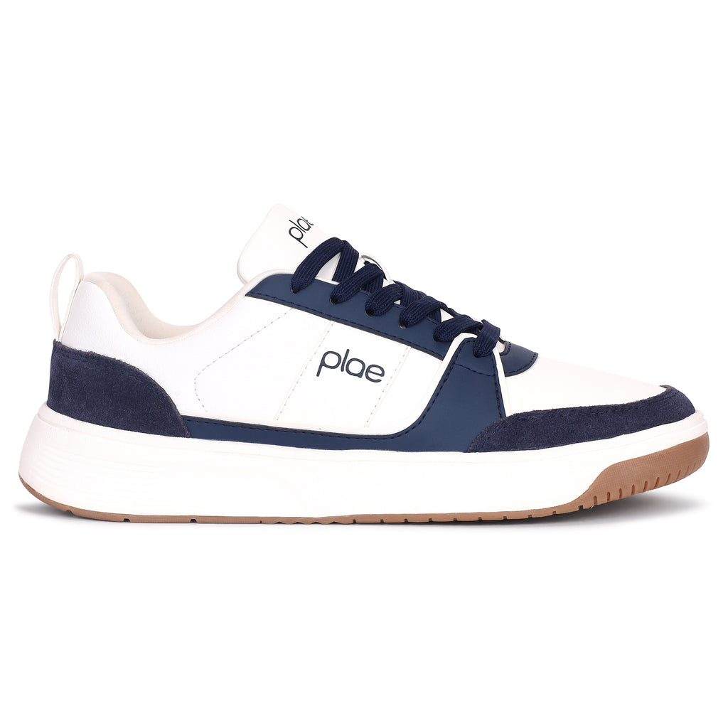 PLAE - Velo Men Lace Up Casual Sneaker – White/Navy