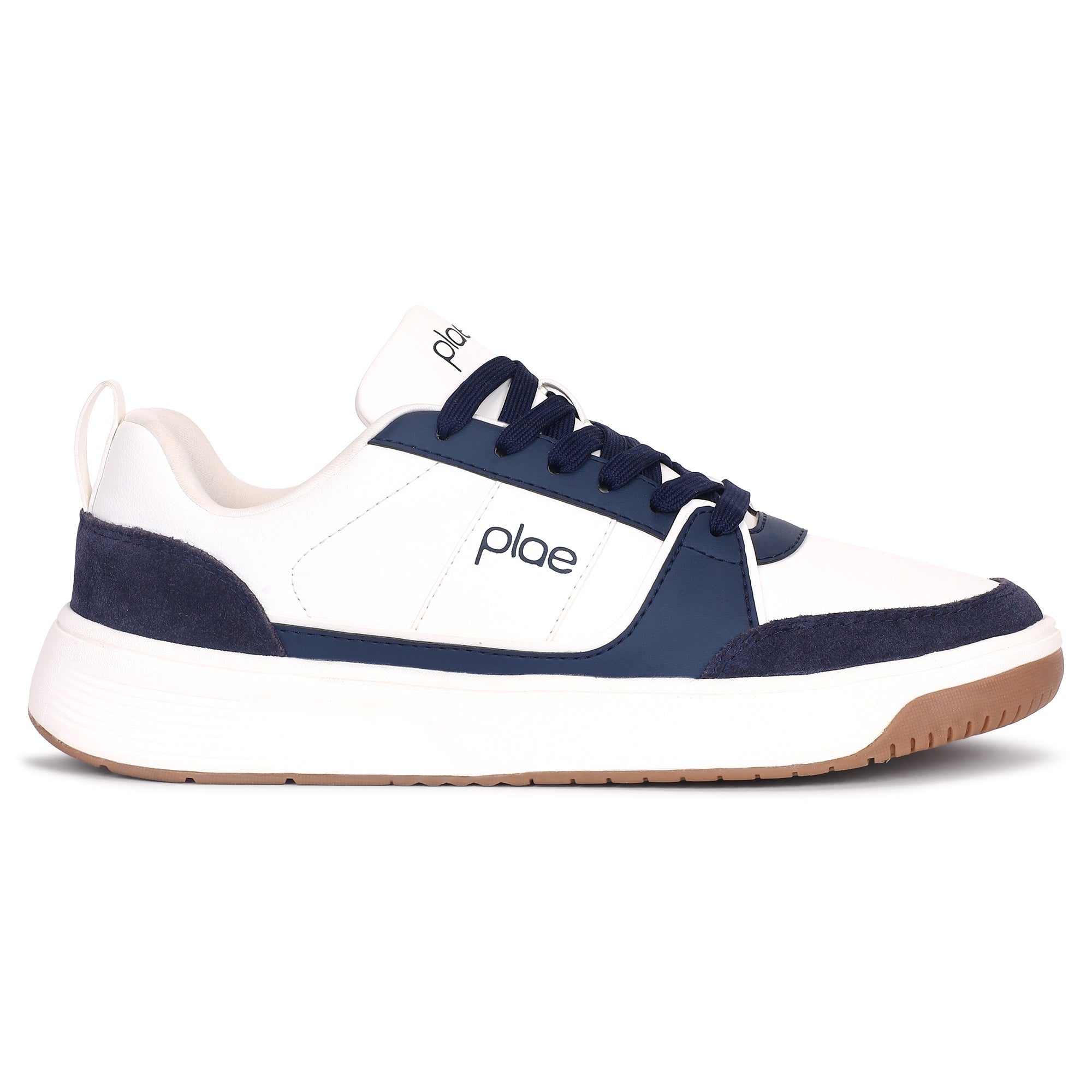 PLAE - Velo Men Lace Up Casual Sneaker – White/Navy