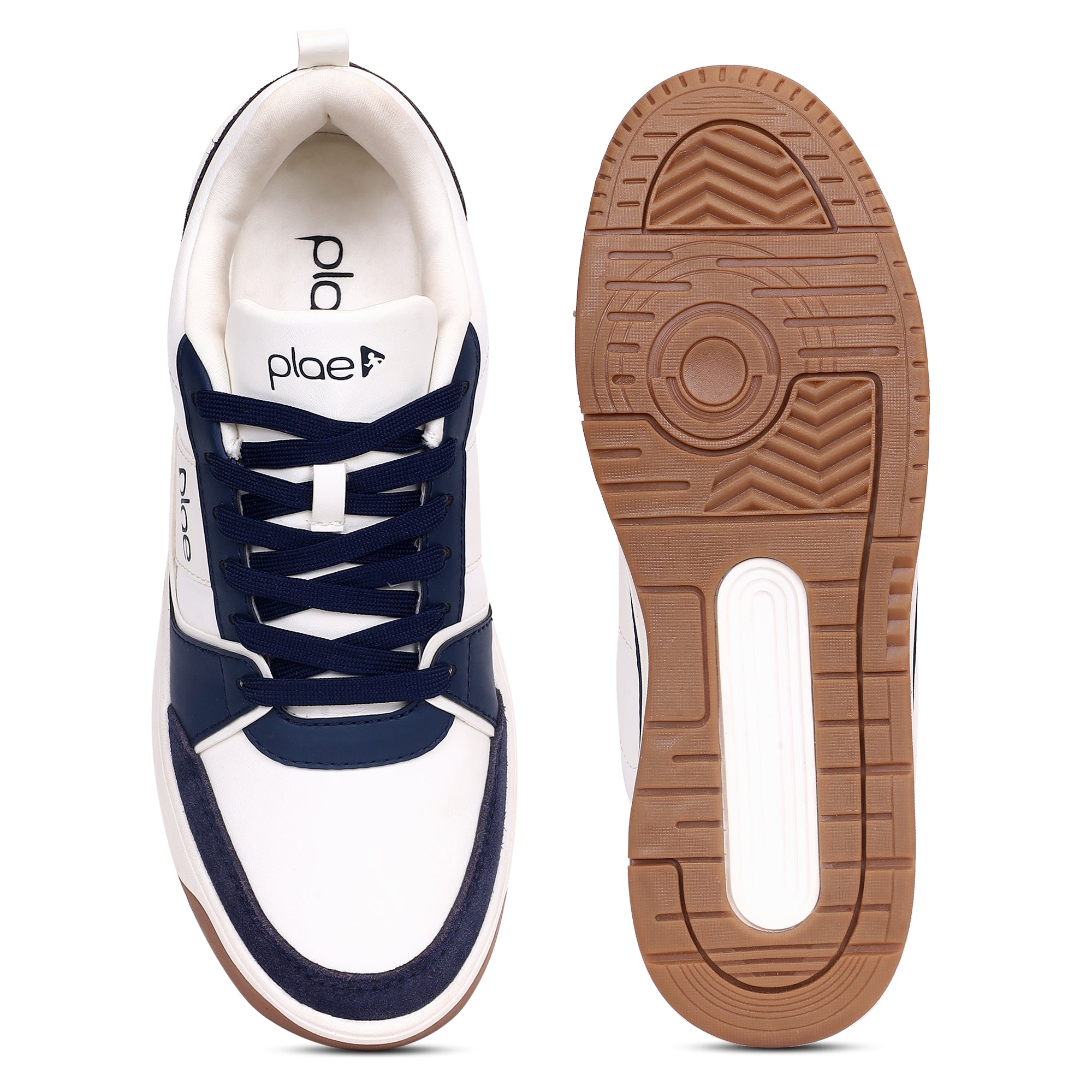 PLAE - Velo Men Lace Up Casual Sneaker – White/Navy