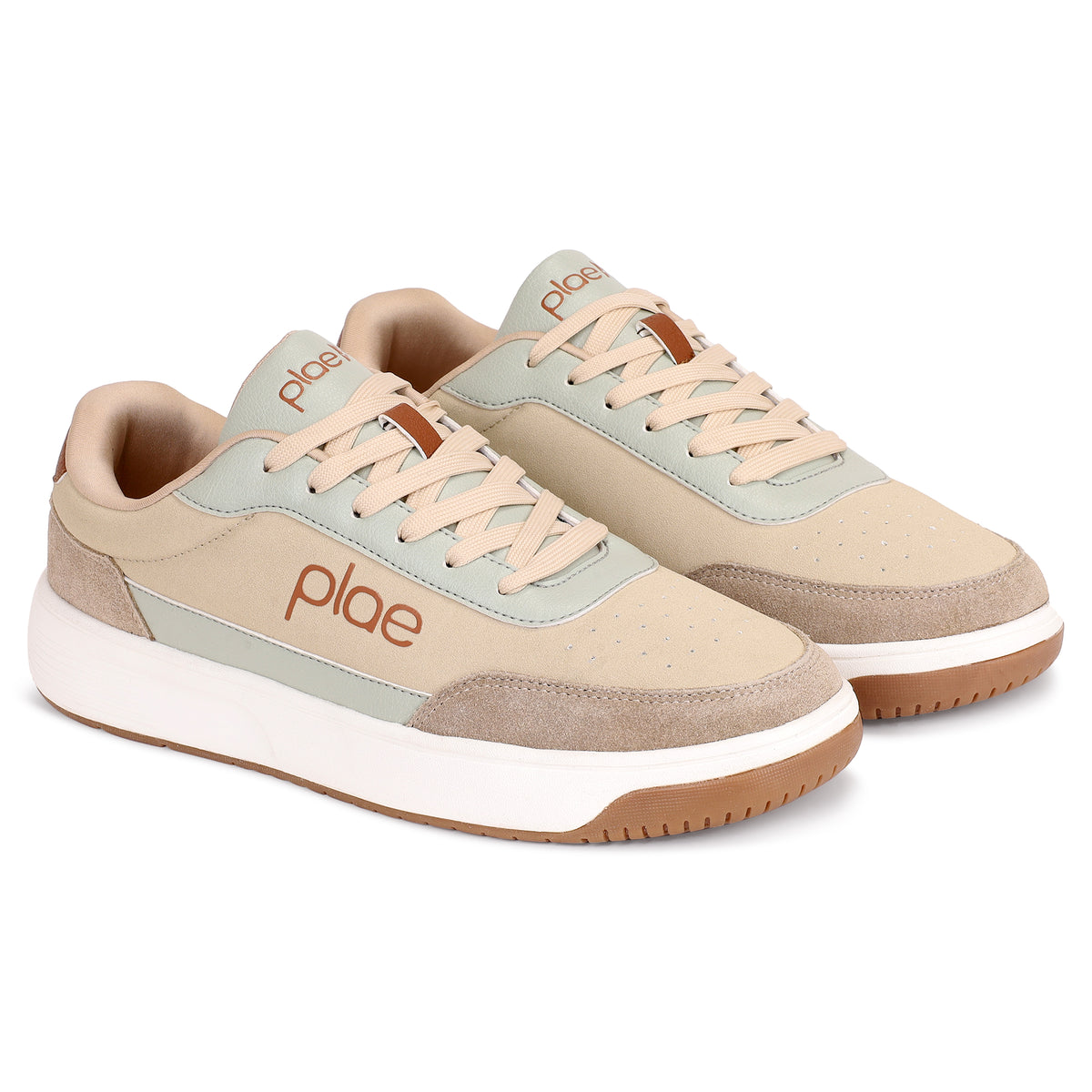 PLAE - Aura Men Lace Up Casual Sneaker – Beige