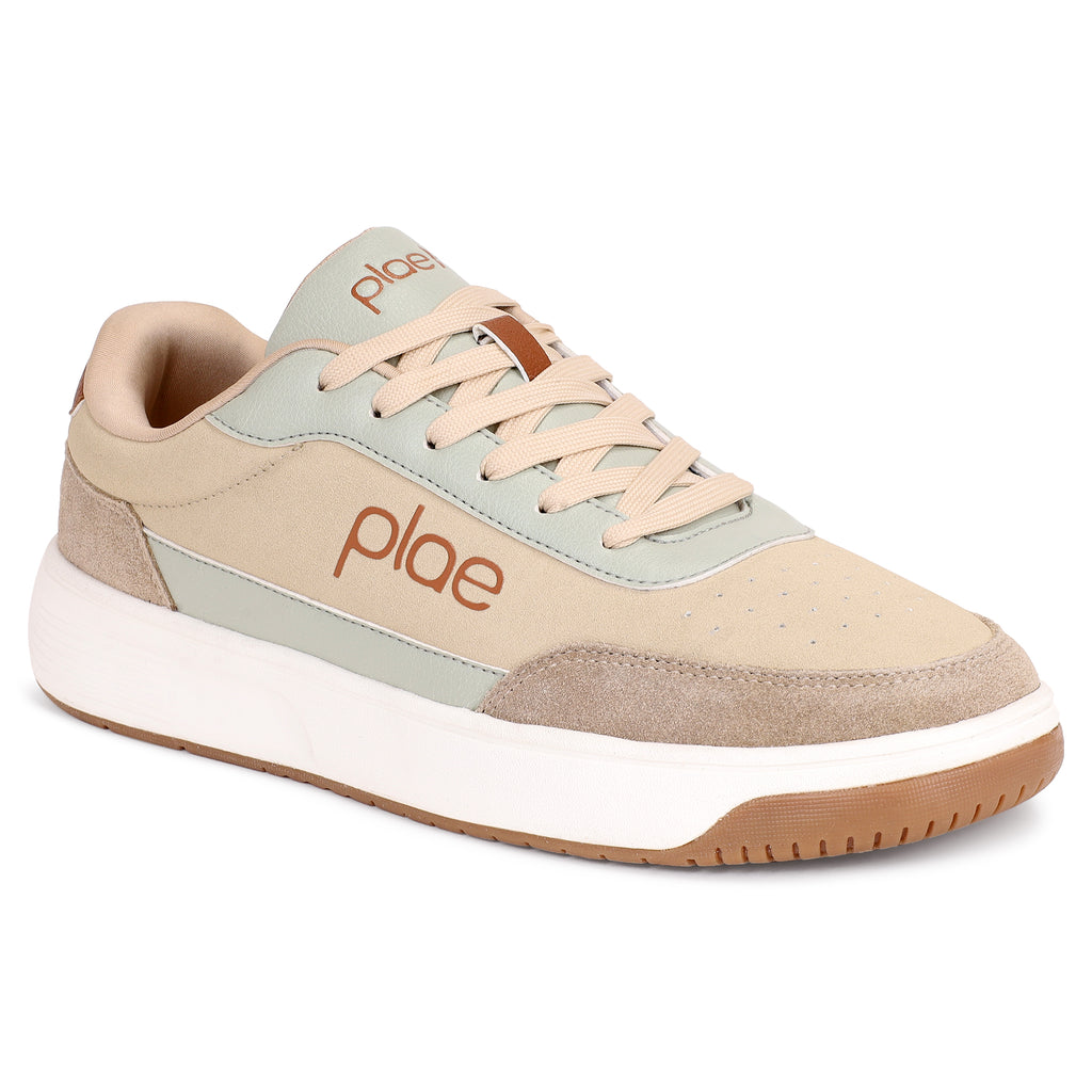 PLAE - Aura Men Lace Up Casual Sneaker – Beige