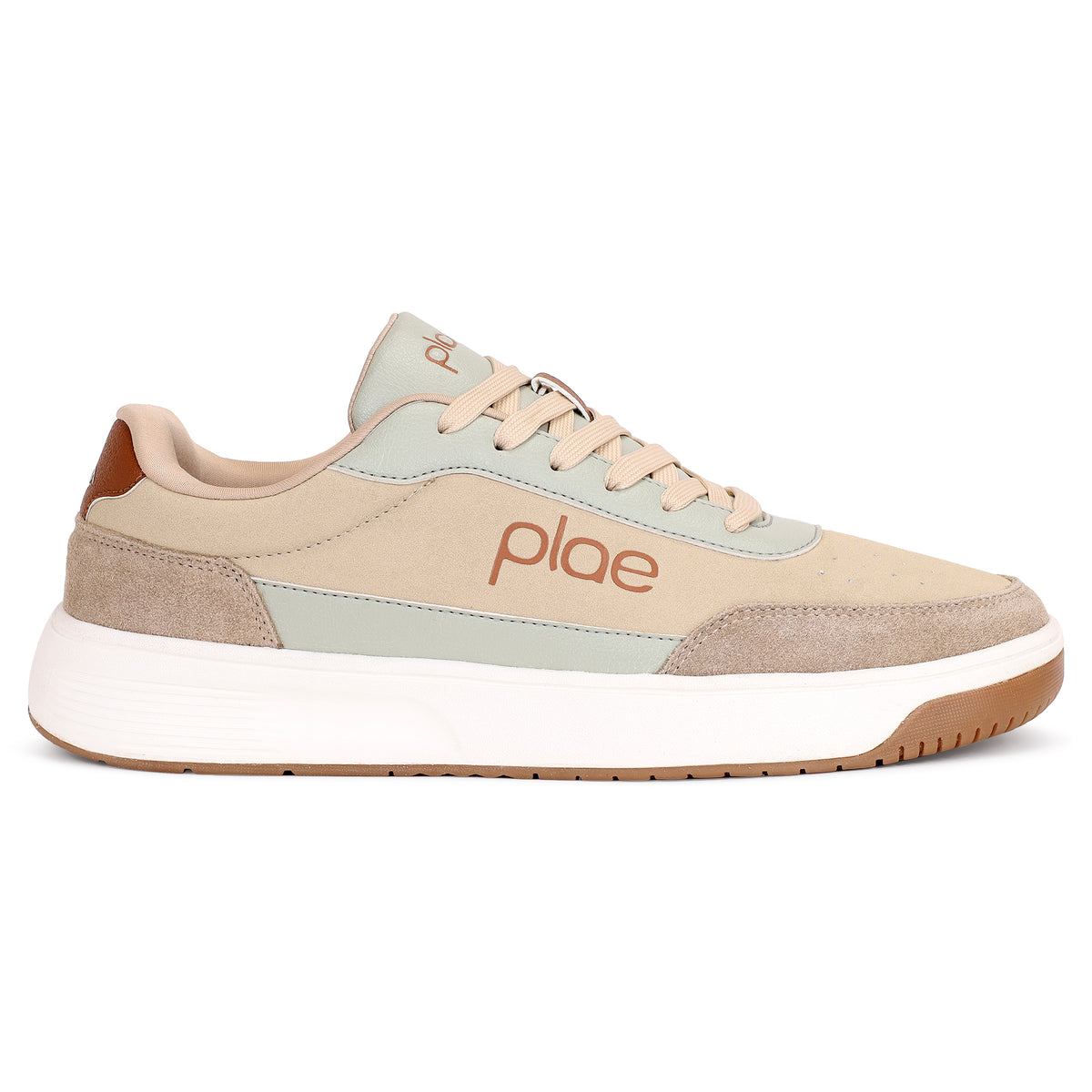 PLAE - Aura Men Lace Up Casual Sneaker – Beige