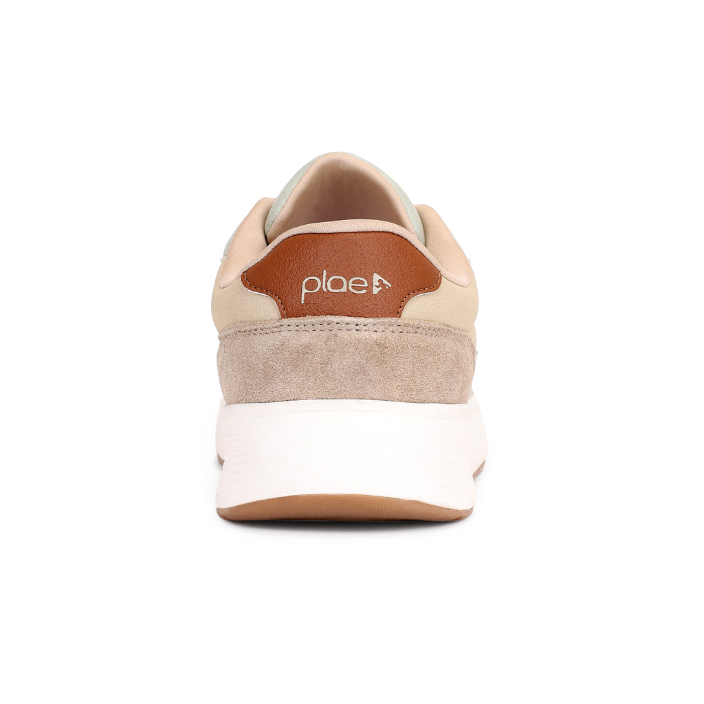 PLAE - Aura Men Lace Up Casual Sneaker – Beige