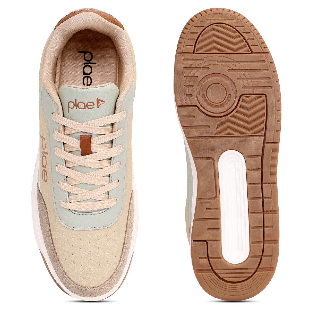 PLAE - Aura Men Lace Up Casual Sneaker – Beige