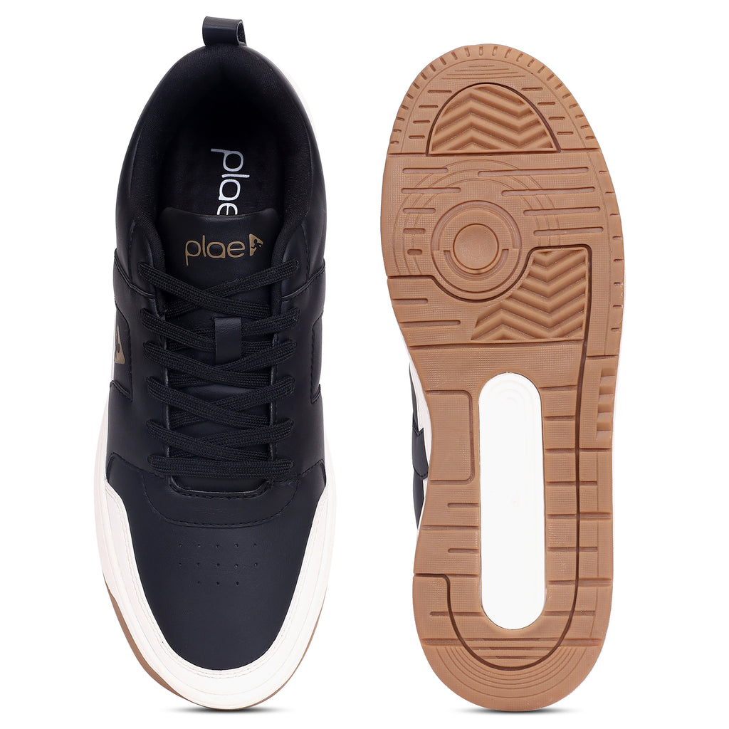 PLAE - Krest Men Lace Up Casual Sneaker – Black/White