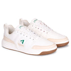 PLAE - Krest Men Lace Up Casual Sneaker – White/Beige