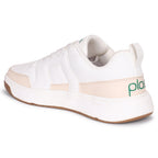 PLAE - Krest Men Lace Up Casual Sneaker – White/Beige