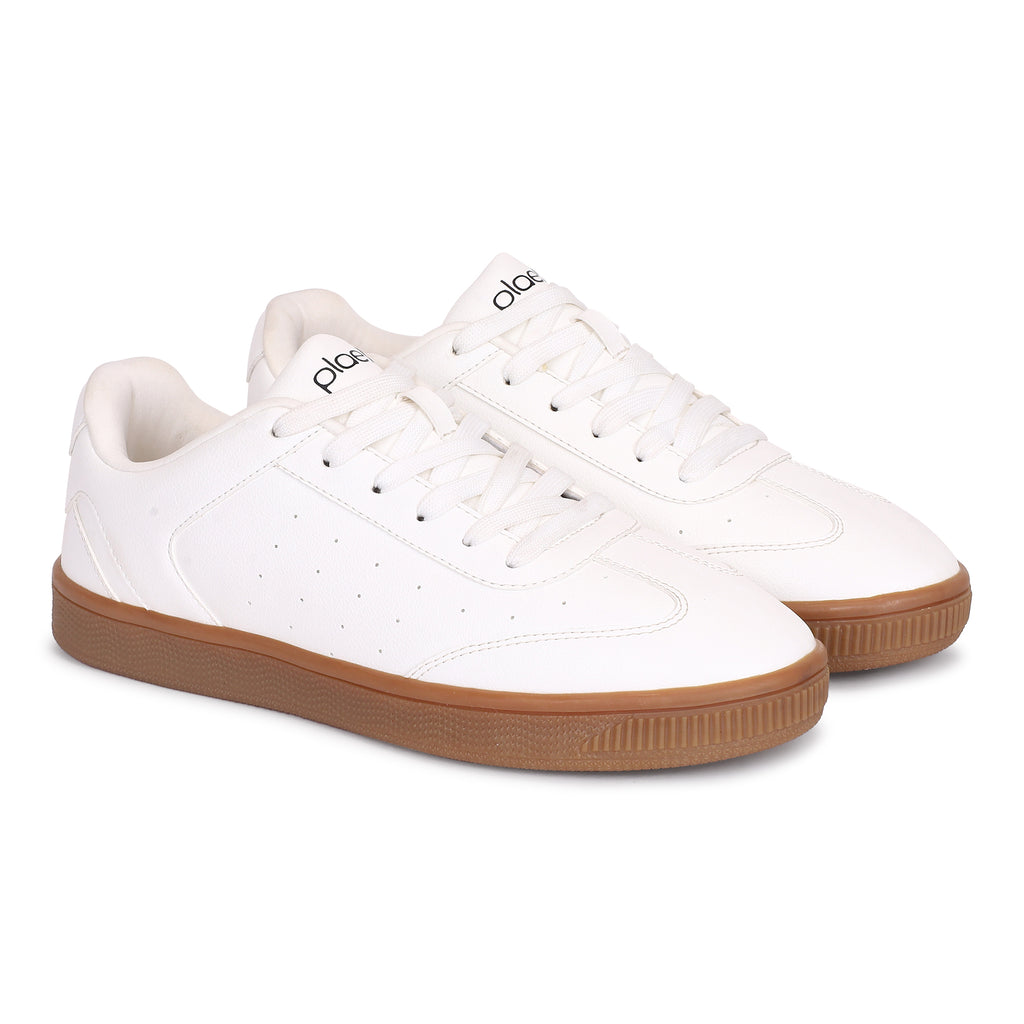PLAE - Nivo Men Lace Up Casual Sneaker – White