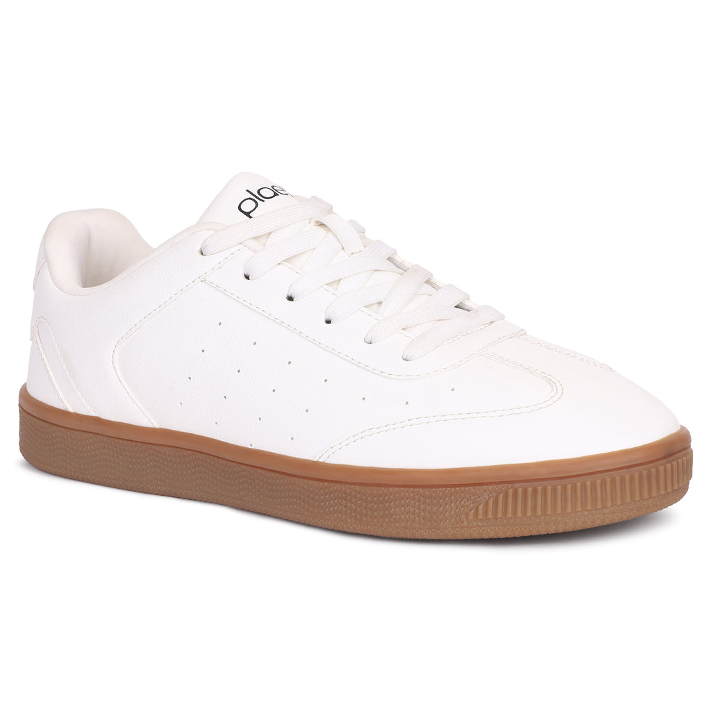 PLAE - Nivo Men Lace Up Casual Sneaker – White