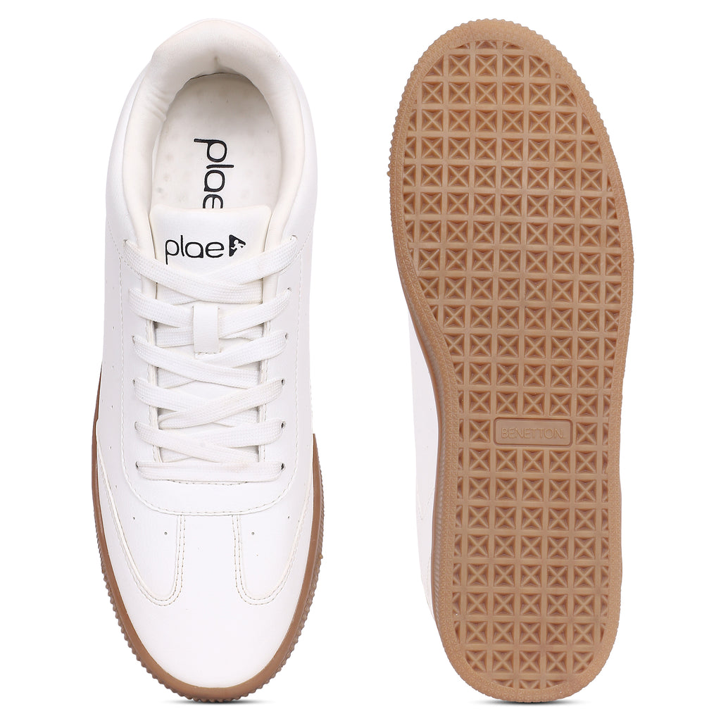 PLAE - Nivo Men Lace Up Casual Sneaker – White