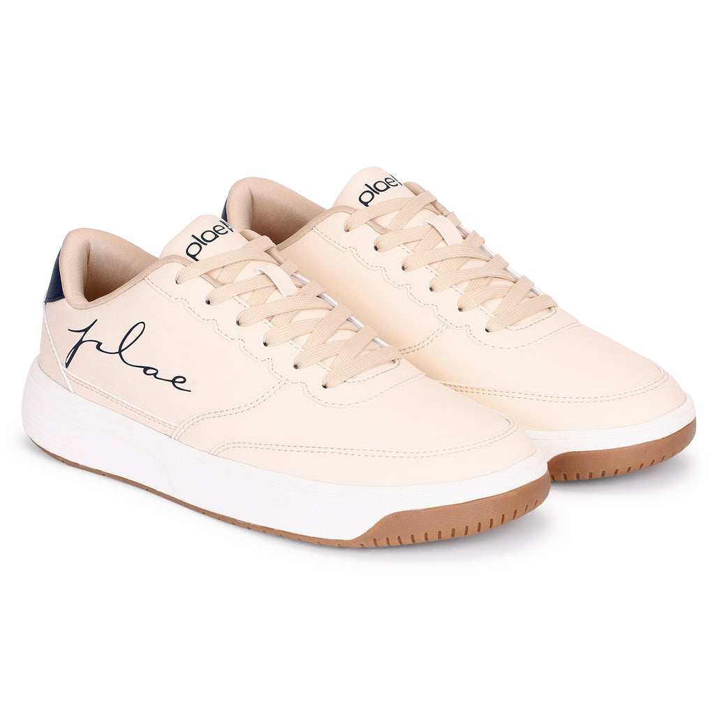 PLAE - Jax Men Lace Up Casual Sneaker – Beige