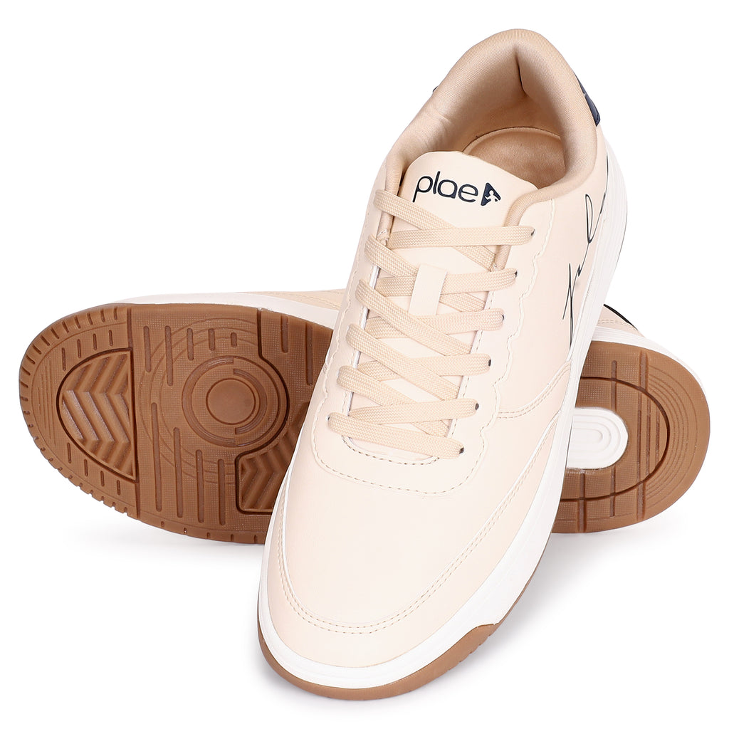 PLAE - Jax Men Lace Up Casual Sneaker – Beige