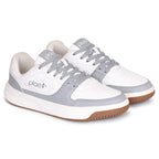 PLAE - Echo Men Lace Up Casual Sneaker – White/Grey