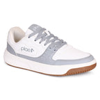 PLAE - Echo Men Lace Up Casual Sneaker – White/Grey
