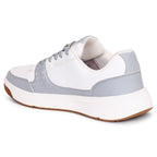 PLAE - Echo Men Lace Up Casual Sneaker – White/Grey