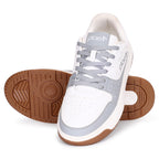PLAE - Echo Men Lace Up Casual Sneaker – White/Grey