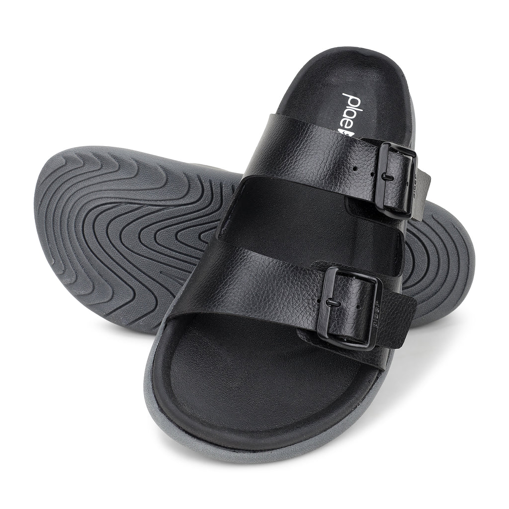 PLAE - Pace Men Casual Slipper – Black