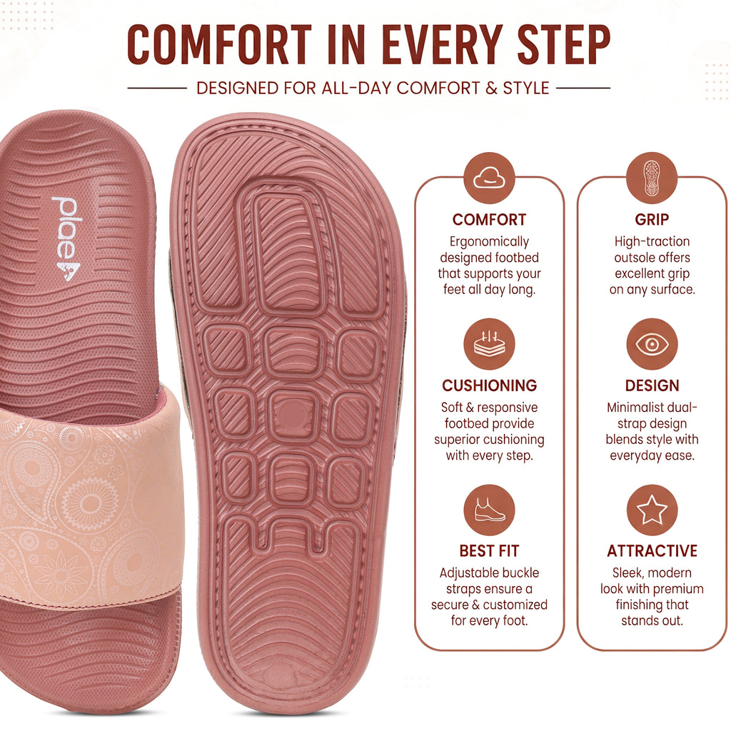 PLAE - Lumina Women Casual Slider – Peach